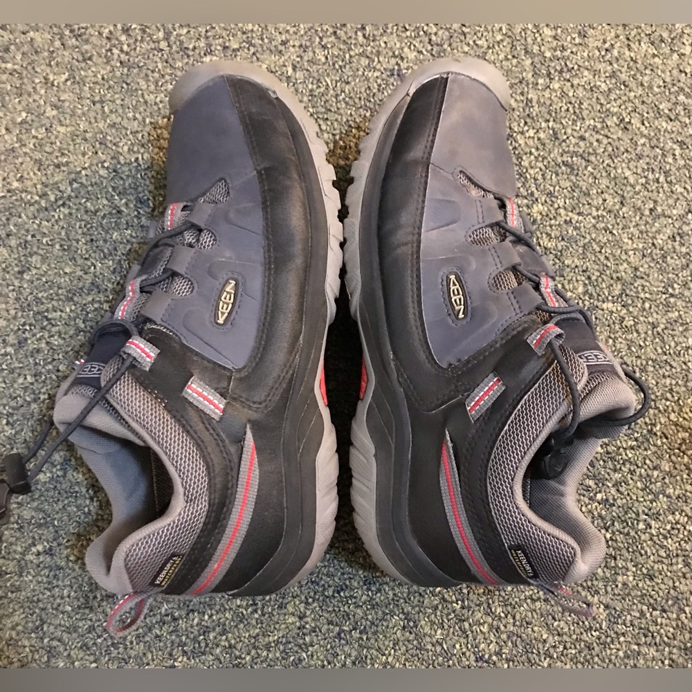 Keen Targhee Womens Size 7 Black Grey Keen Dry Waterproof Hiking Low Top Shoes - Picture 3 of 9